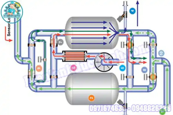 Cách lắp đặt chiller hồ cá