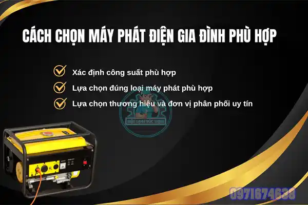 máy phát điện gia đình loại nào tốt
