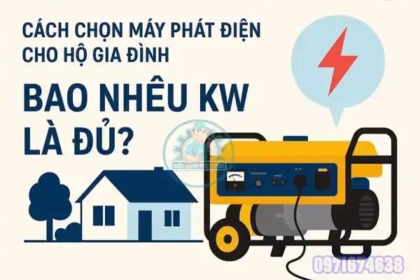 Máy phát điện gia đình hàng nhật bãi
