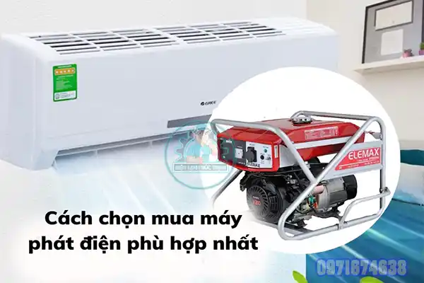 Máy phát điện gia đình dùng được điều hòa