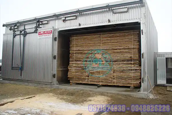 Giá lò sấy gỗ công nghiệp