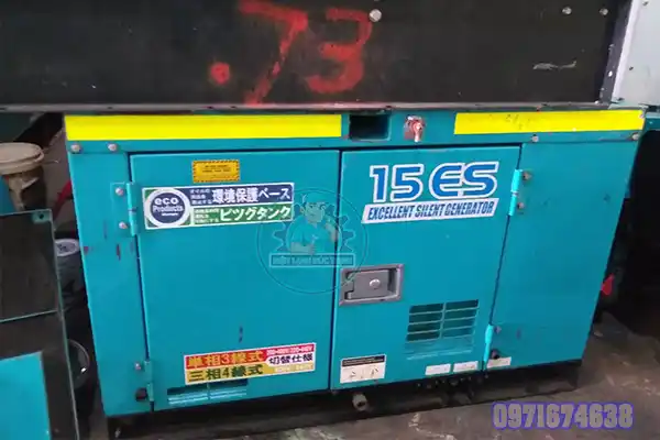 Máy phát điện 15kw chạy dầu nhật bãi

