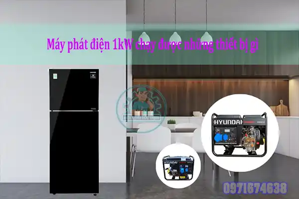 Máy phát điện 2kW chạy được những thiết bị gì
