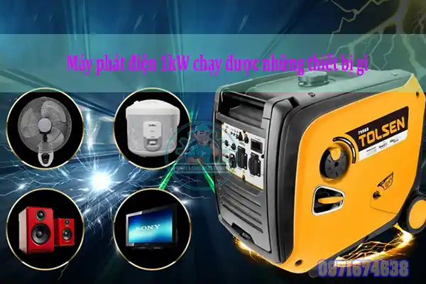 Máy phát điện 5KW chạy được những thiết bị gì
