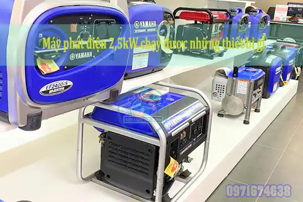Máy phát điện 3kW chạy được những thiết bị gì
