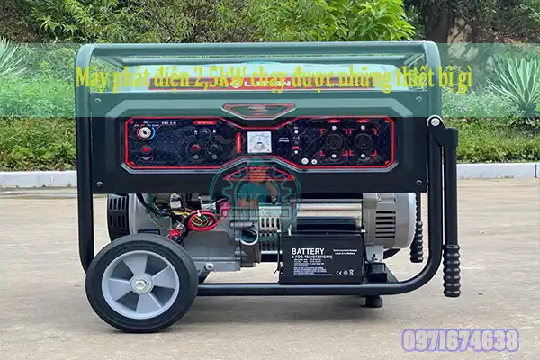 Máy phát điện 1KW chạy được những thiết bị gì