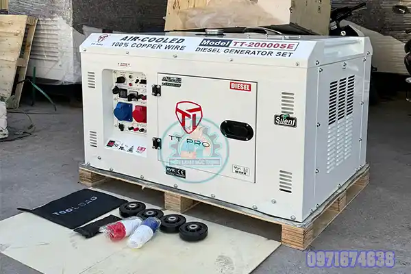Máy Phát Điện Chạy Dầu 12kW 1-3 Pha TT-20000SE TT PRO