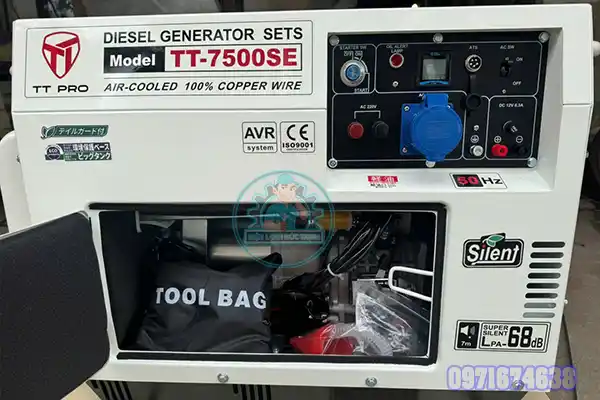 Máy Phát Điện Chạy Dầu 6,7kW TT-7500SE