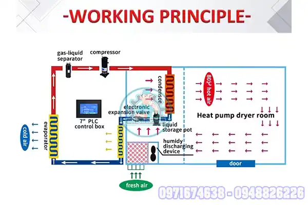 Sấy cùng chiều và ngược chiều