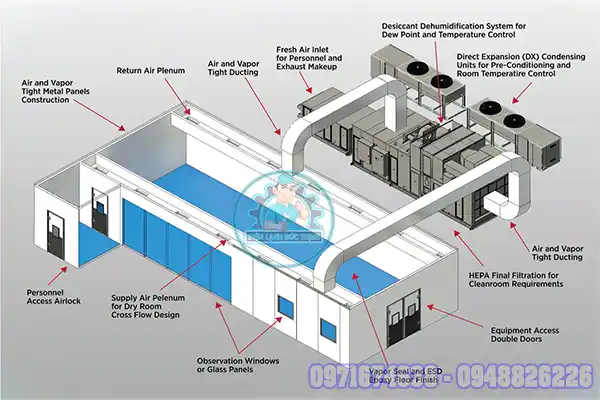Phòng sấy quần áo công nghiệp