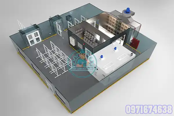 phòng Sấy sơn Pu
