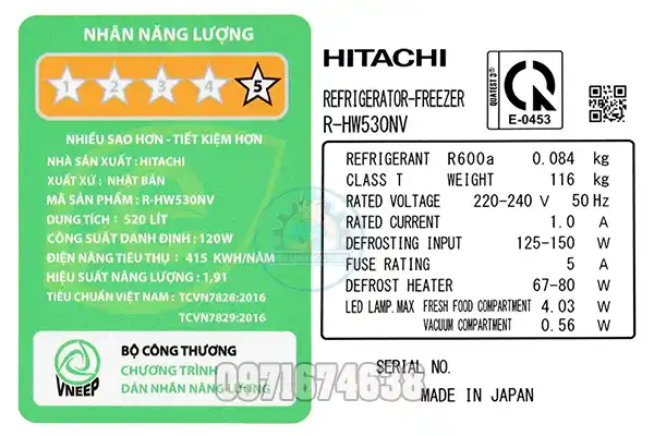 Kiểm Tra Model Tủ Lạnh Hitachi – Cách Xem Nhanh, Dễ Hiểu